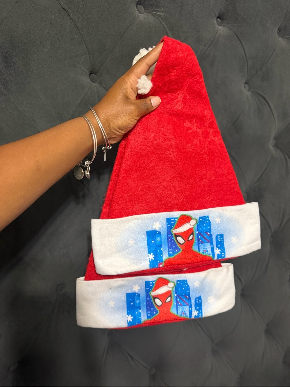 Kids Red Spider-Man Holiday Hat - Set of 2